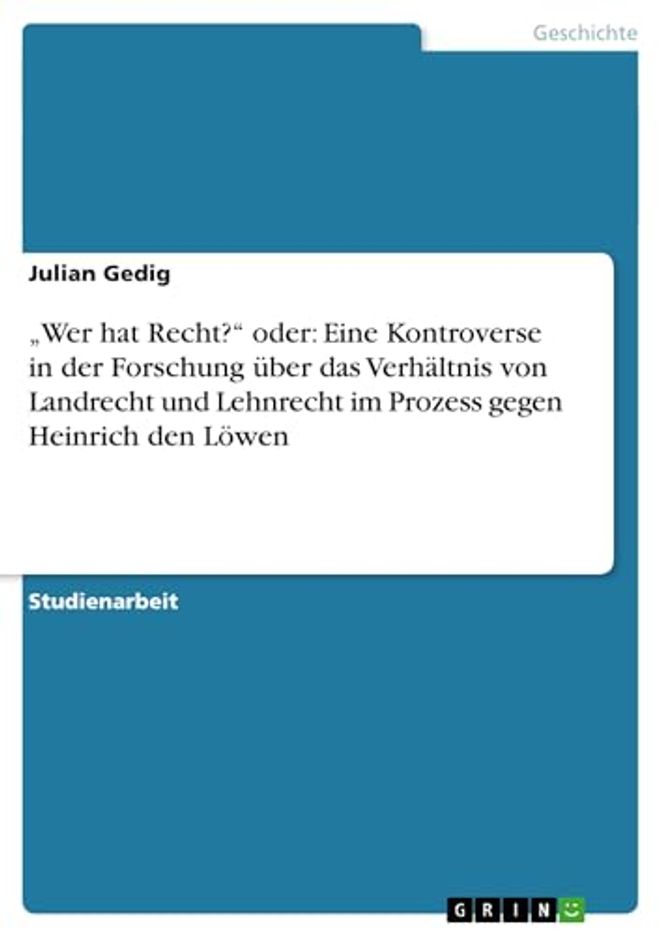 "Wer hat Recht?" oder